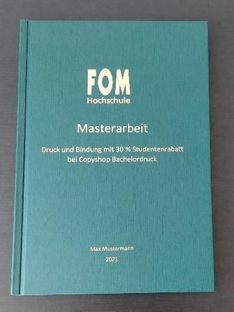 FOM Hochschule Masterarbeit Buchbindung Hamburg