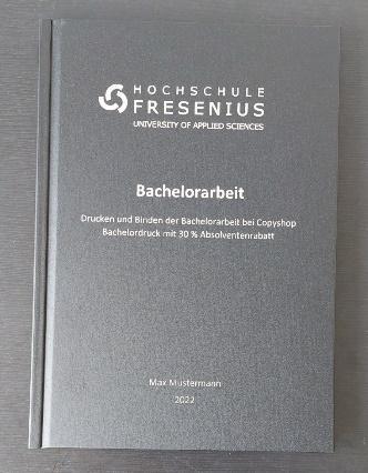 Fresinius Hochschule Bachelorarbeit Buchbindung Hamburg
