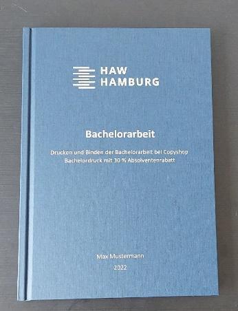 HAW Bachelorarbeit Buchbindung Hamburg